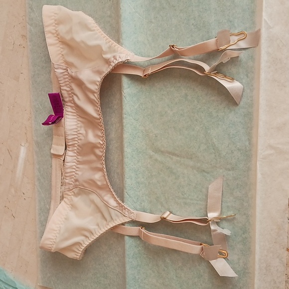 Garter Belt,Agent Provocateur..L agent,champagne satin,,sz Large,NEW -  threedaughtersproperties.com